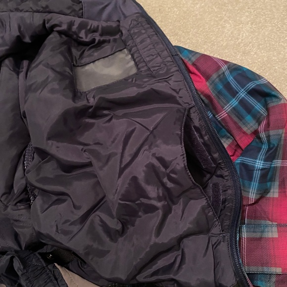 Burton, plaid women’s snowboarding Jacket, insulated, sz L - Picture 8 of 15